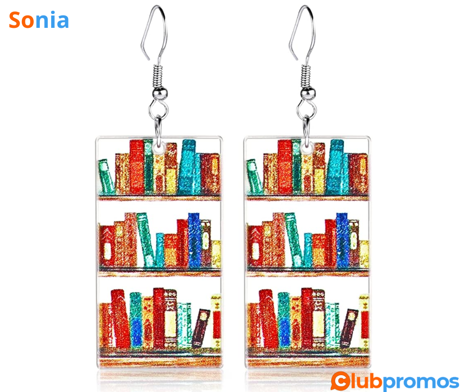 Bon Plan Amazon Ouligay Boucles d'oreilles pour les amoureux des livres Boucles d'oreilles bib...png