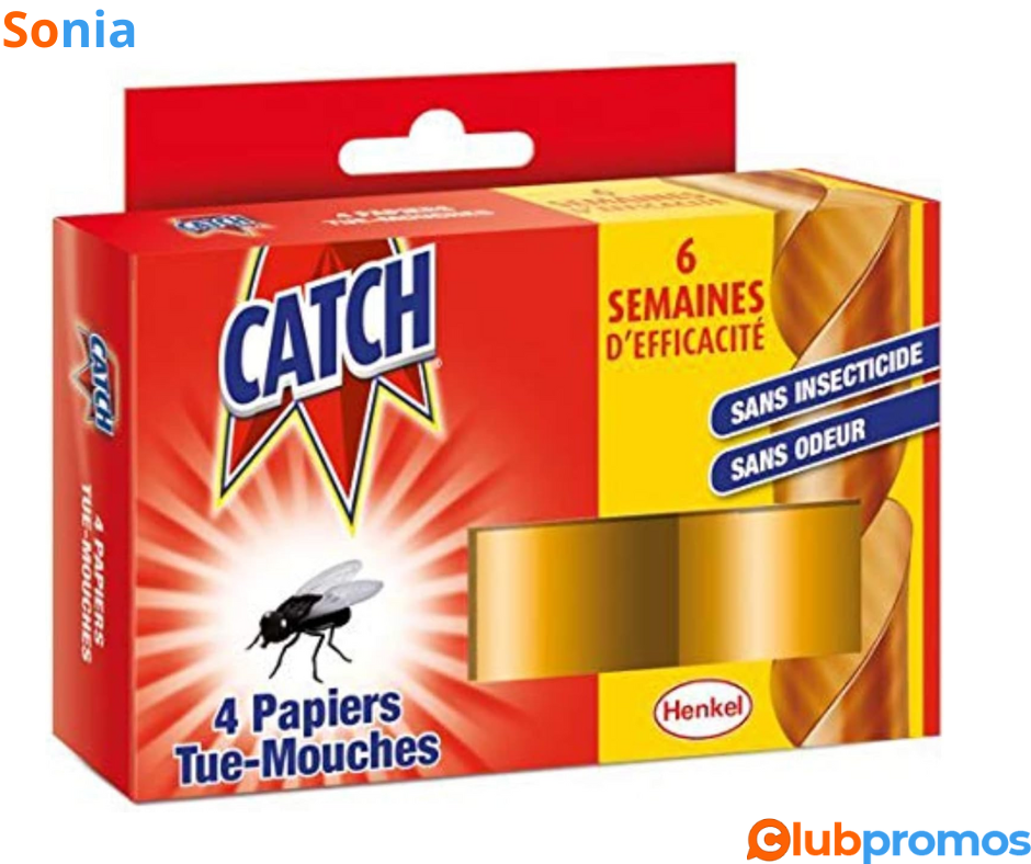 Bon plan Amazon Papier-tue Mouche Catch, 4 Rouleaux à 1,79€ sur Amazon.png