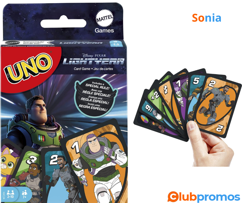 Bon plan Amazon Passez la souris sur l'image pour zoomer Mattel Games Uno Buzz l'Eclair, Jeu d...png