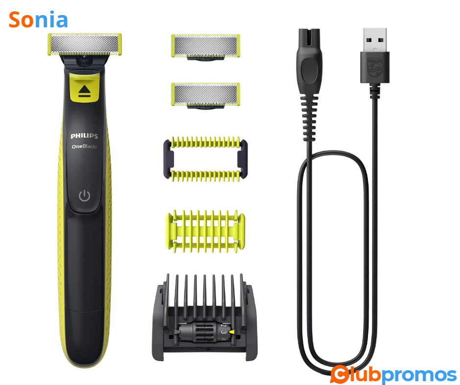 Bon plan amazon Philips OneBlade Original Hybride Visage + Corps - Tondeuse à Barbe électrique...png