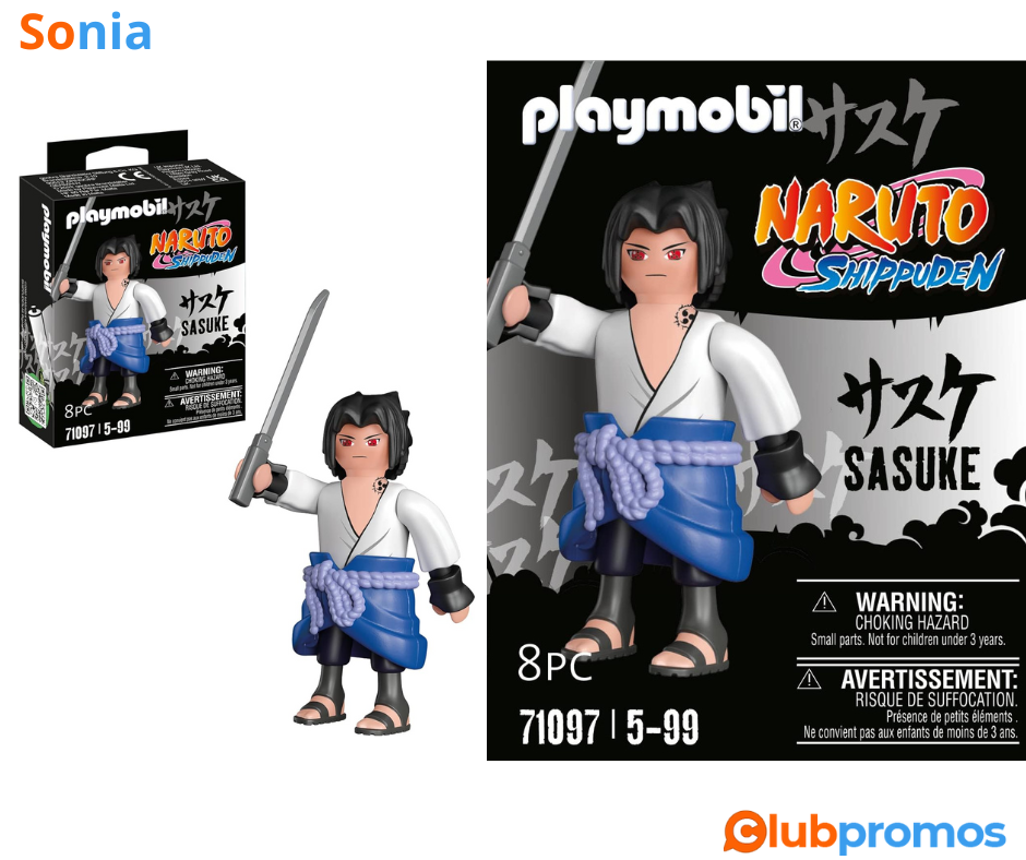 Bon plan amazon Sasuke Uchiha - Naruto - Playmobil 71097 à 1,44€ au lieu de 7,99€ sur Amazon.png