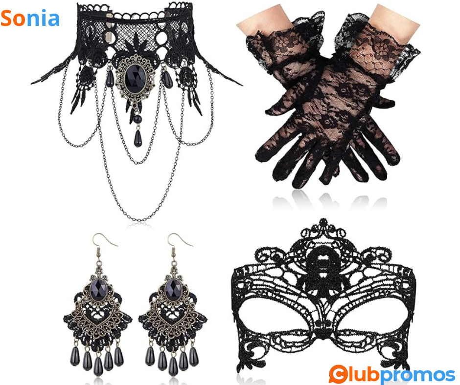 Bon Plan Amazon Set de bijoux et accessoires Gothique Cassieca à 3,99€ sur Amazon.png