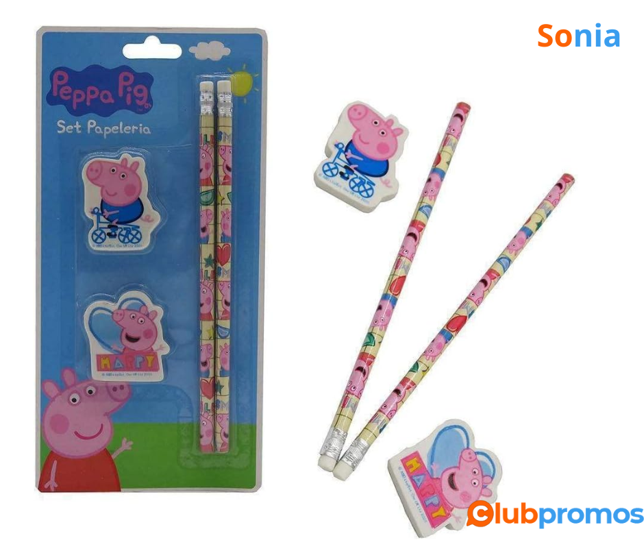 Bon plan Amazon Set de papeterie Peppa Pig - 2,18€ sur Amazon.png