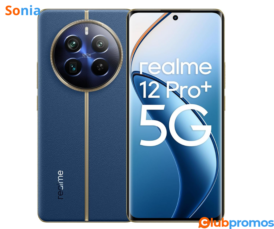 Bon Plan Amazon Smartphone Realme 12 Pro+ 5G 8 + 256 Go Submarine Blue à 339€ au lieu de 499€ ...png