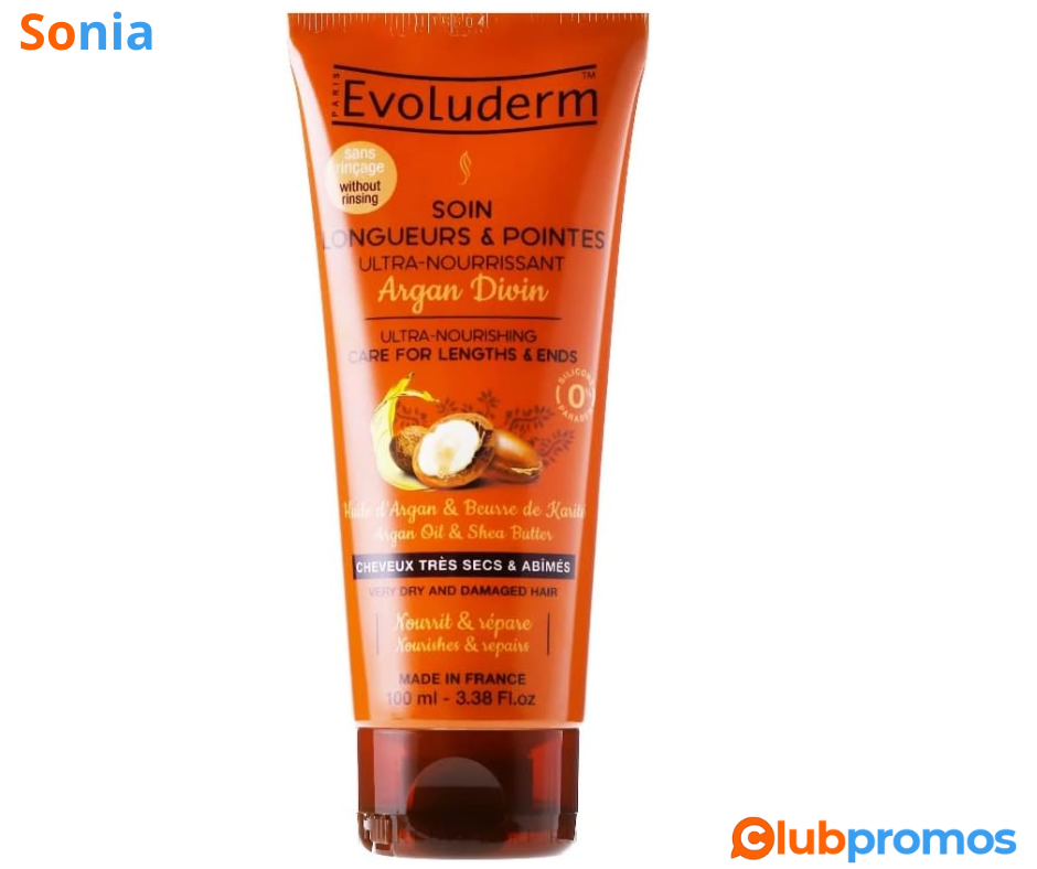 Bon plan amazon Soin Longueurs & Pointes Ultra-Nourrissant Argan Divin EVOLUDERM à 2,90€ sur A...png