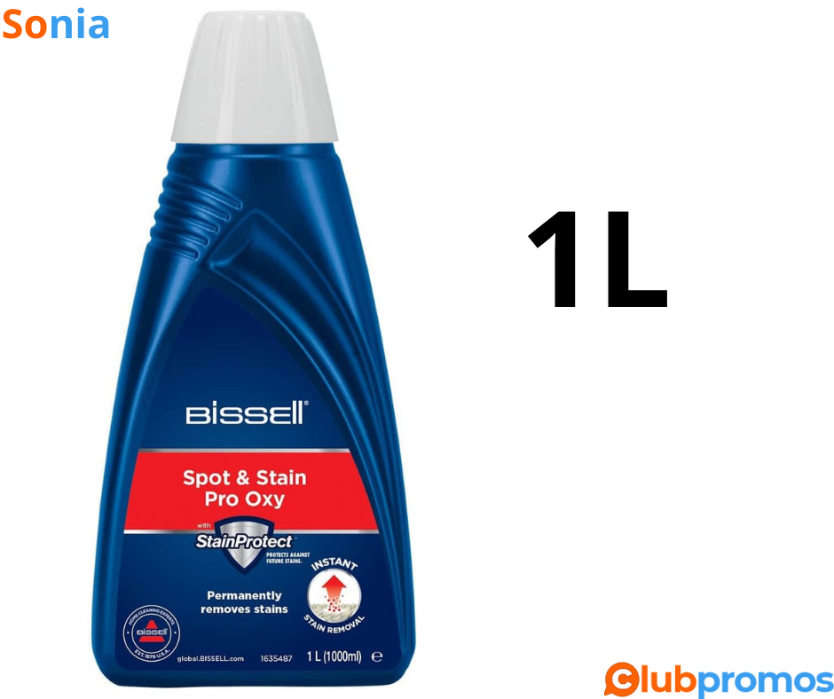 Bon plan Amazon Solution BISSELL 1 litre Spot & Stain Pro Oxy avec StainProtect® à 9,99€ au li...png