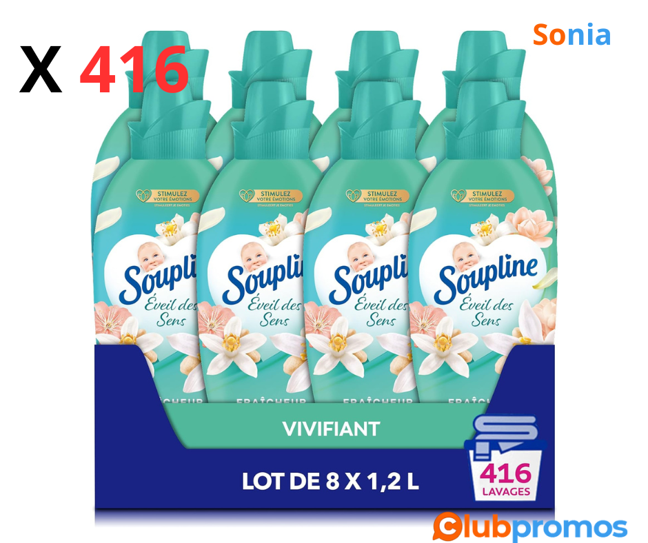 bon plan Amazon SOUPLINE - Adoucissant Concentré Soupline Eveil des Sens Fraîcheur Vivifiante ...png