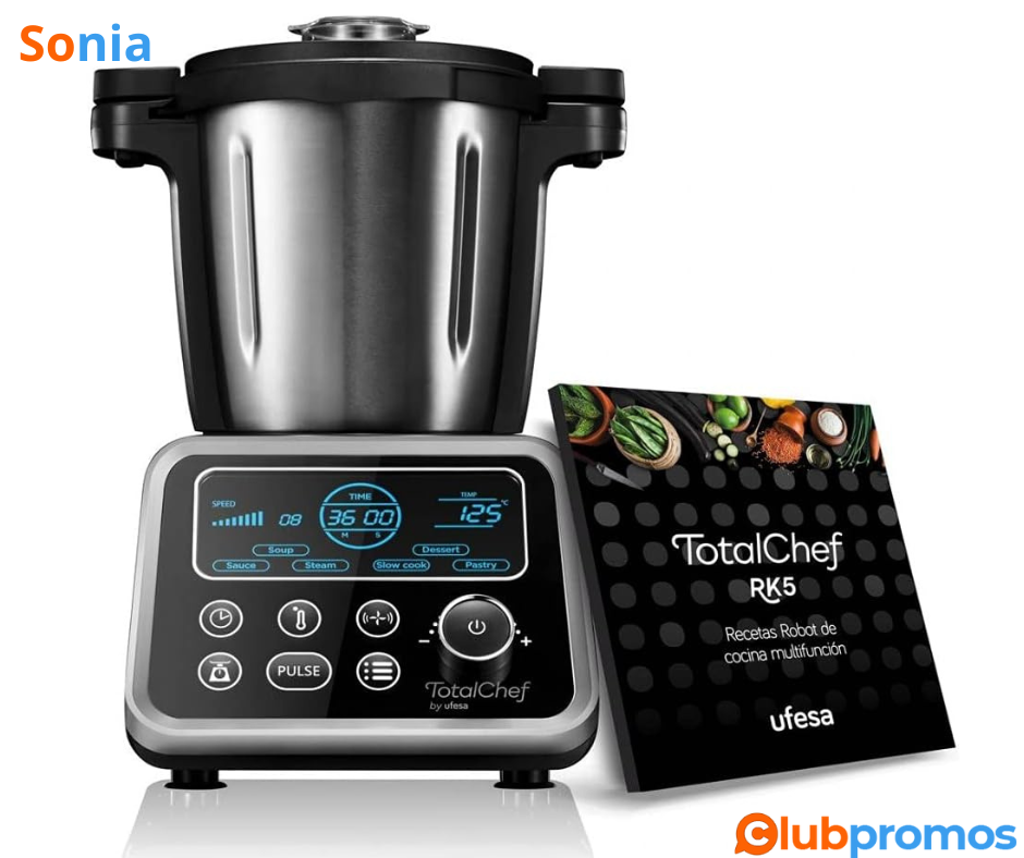 Bon plan amazon Ufesa Totalchef RK5 Robot de cuisine avec plusieurs programmes de cuisson, 170...png