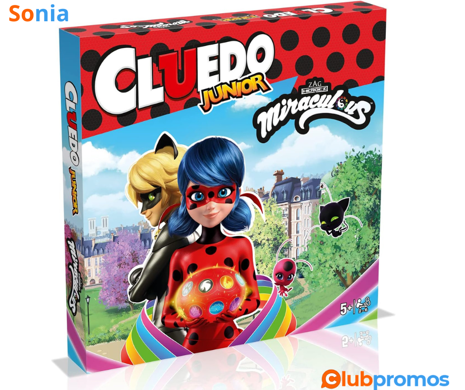 Bon plan Amazon WINNING MOVES - CLUEDO JUNIOR MIRACULOUS - Jeu de société - Jeu de Plateau - 2...png