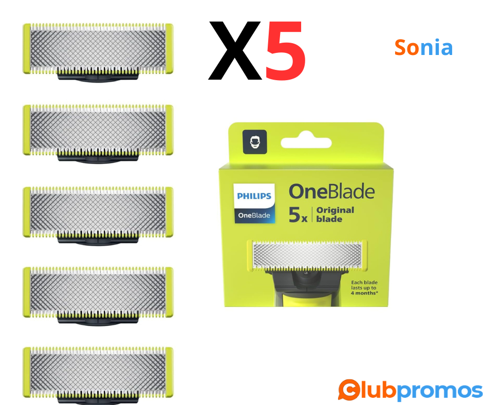 Bon plan AmazonPhilips OneBlade Original - Lames de rechange, pour rasoirtondeuse électrique O...png