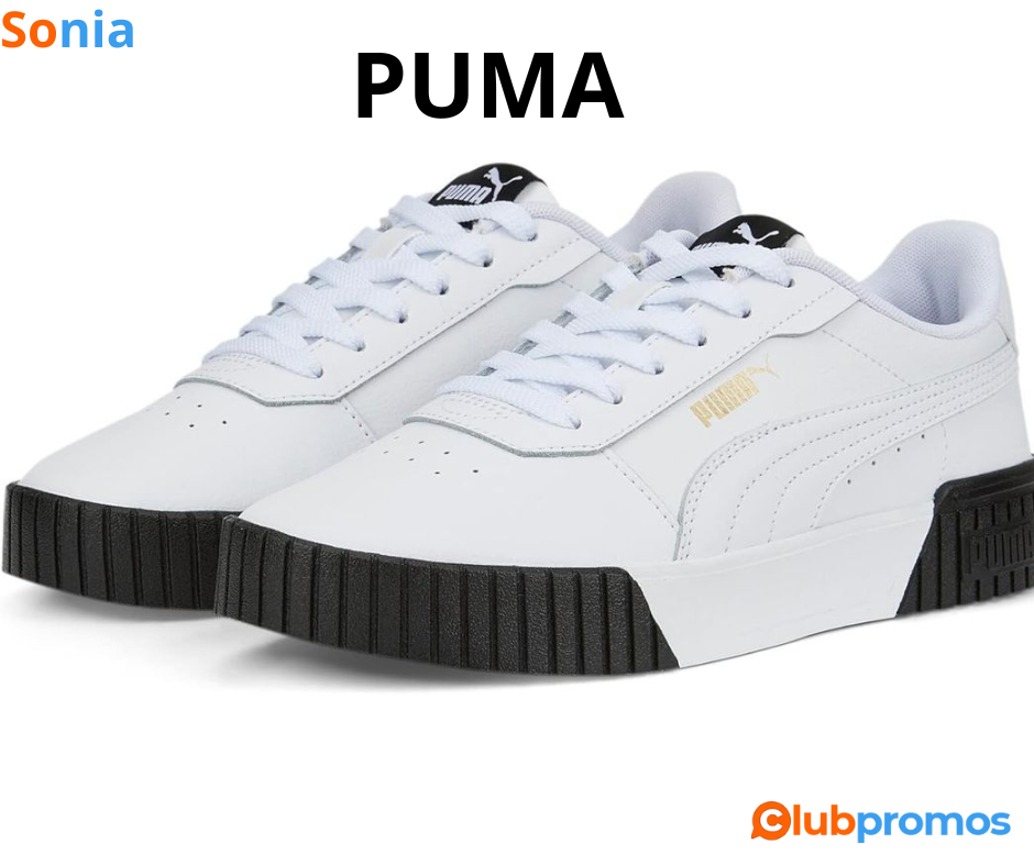 Bon Plan Baskets PUMA Femme Carina 2.0 Jr (36 à 42,5) à 35,99€ au lieu de 64,95€ sur Amazon.png