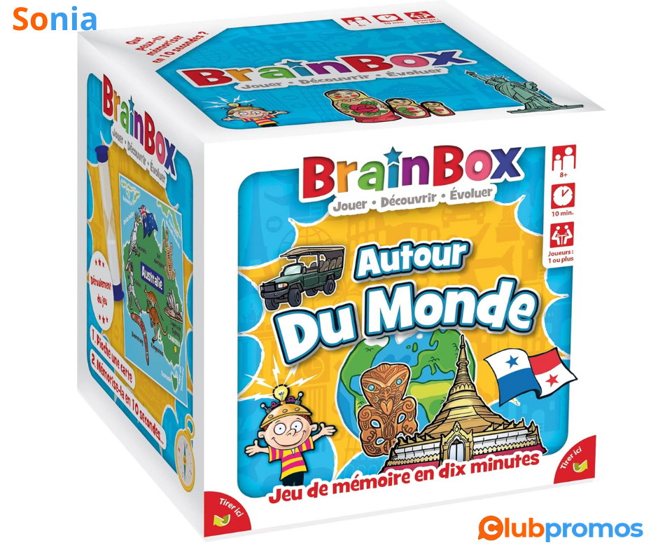 Bon Plan Brainbox Autour du Monde - Jeu de Mémoire et d'Observation pour Enfants dès 8 ans à 8...png