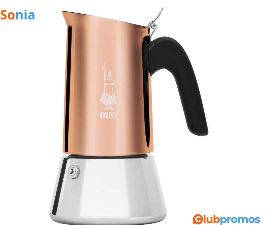 Bon Plan Cafetière 6 tasses Bialetti New Venus avec poignée anti-brûlure à 29,99€ au lieu de 4...png