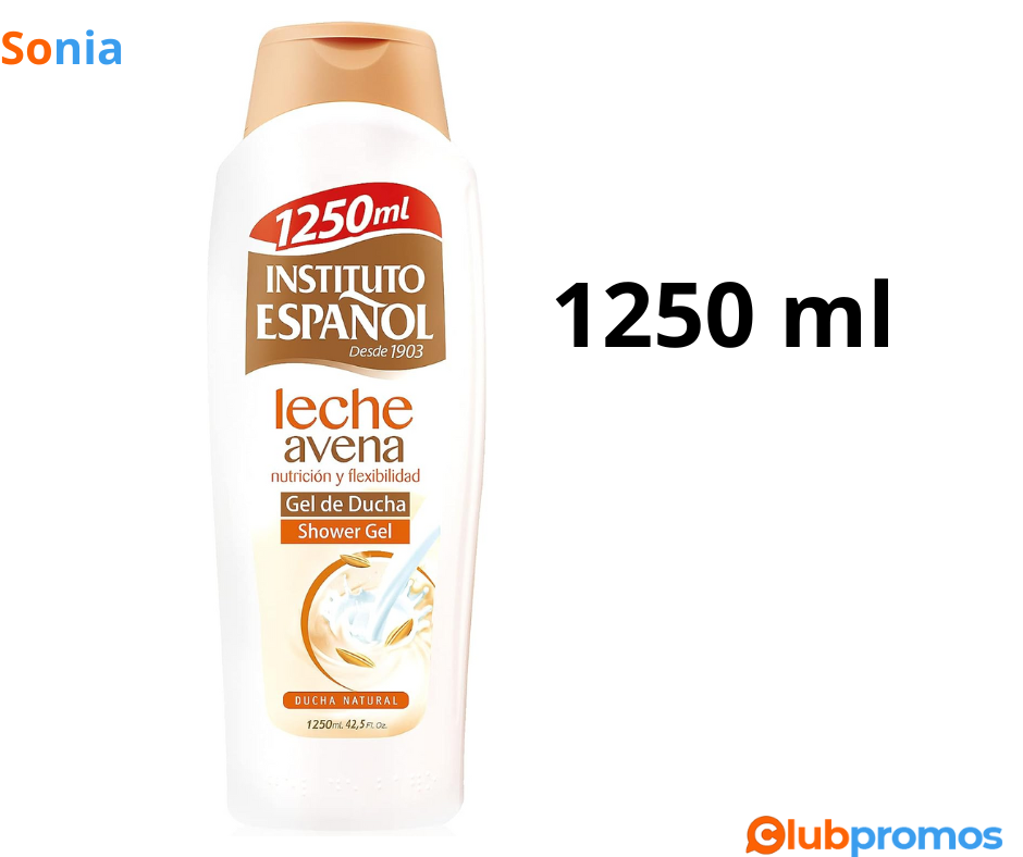 Bon Plan Crème douche Lait d'Avoine Institutot Español 1250 ml à 3,65€ sur Amazon.png