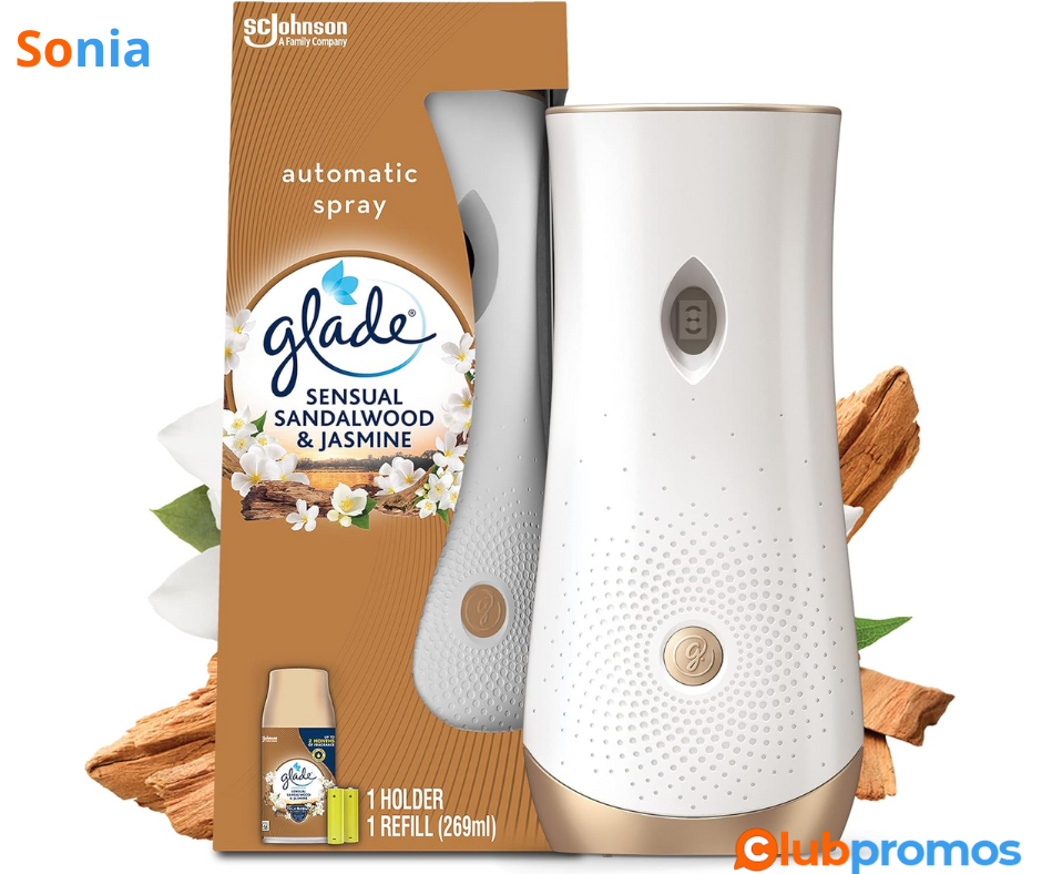 Bon Plan Diffuseur Spray Automatique Glade® Sensual Sandalwood & Jasmine à 8,58€ sur Amazon.png