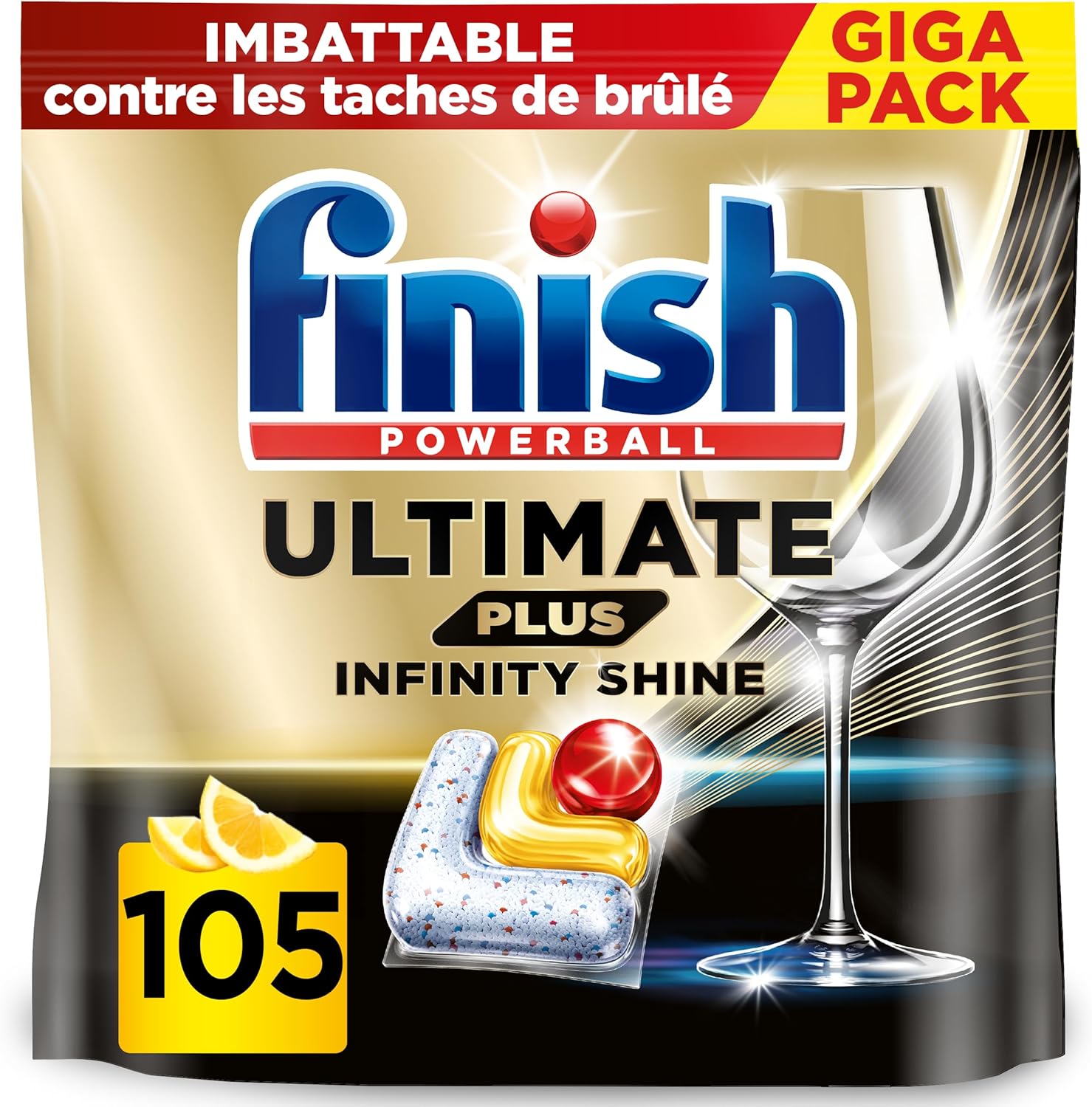 bon plan Finish Ultimate Plus Infinity Shine Pastilles Lave-Vaisselle Citron, Propreté Intense...jpg