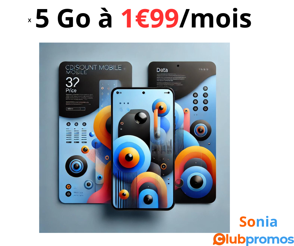 Bon Plan Forfait mobile Cdiscount Mobile AppelsSMSMMS illimités + 5 Go de DATA 4G pour 1,99 €m...png