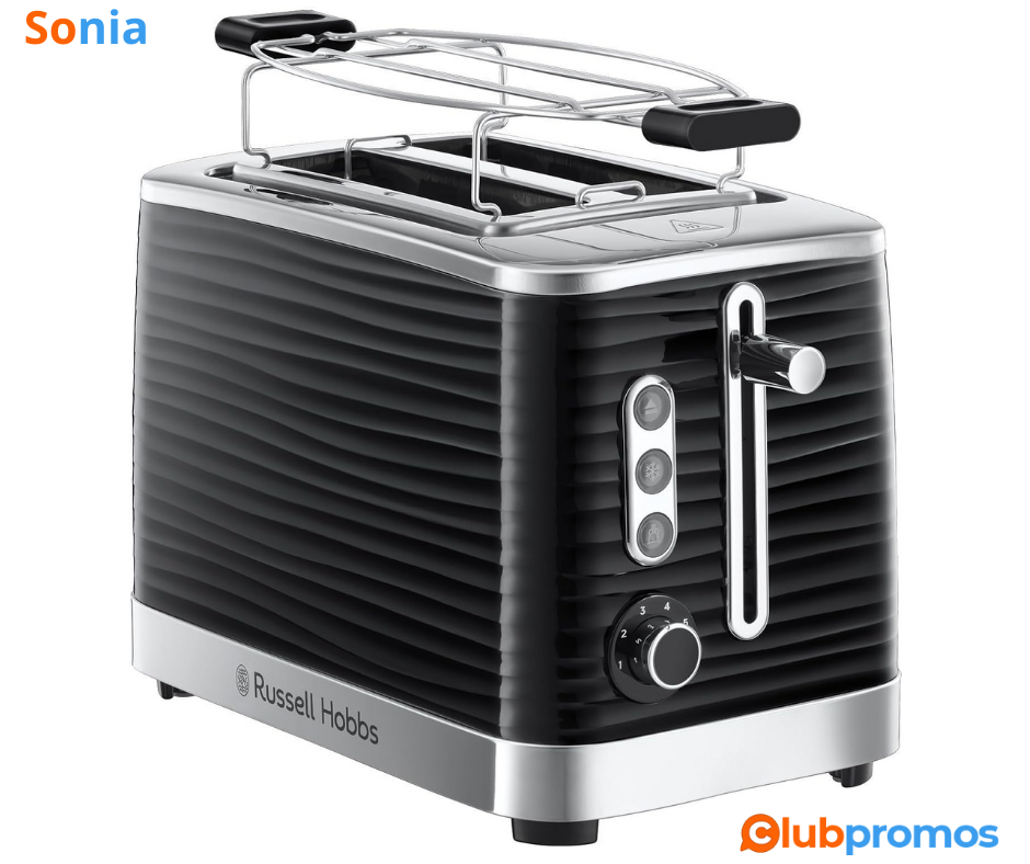 Bon Plan Grille-pain Russell Hobbs (2 Fentes Extra Large) Inspire noir à 29,99 € au lieu de 44...png