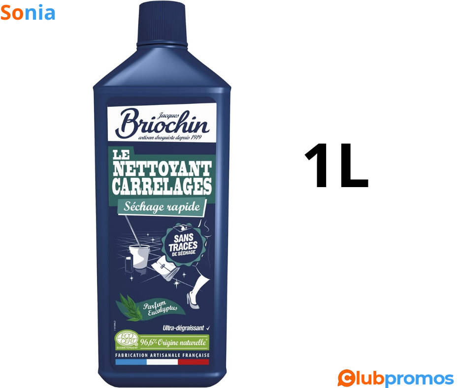 Bon Plan Jacques Briochin Nettoyant Carrelage 1L Sans Rinçage à 2,39€ sur Amazon.png