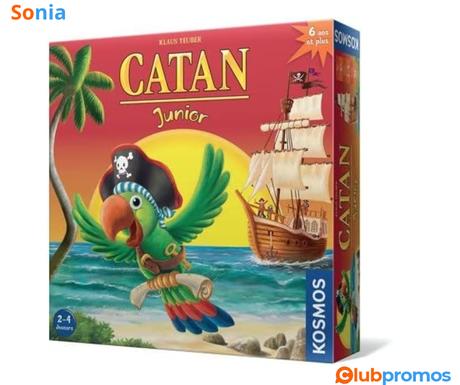 Bon Plan Jeu de Société Catan Junior à 20,25 € au lieu de 37,90 € sur Amazon..png