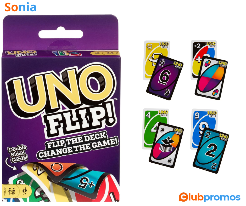 Bon Plan Jeu UNO FLIP Mattel Games à 6,53€ sur Amazon.png