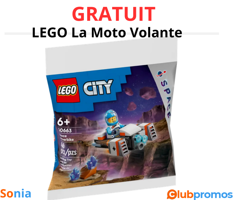 Bon Plan LEGO City 30663 La Moto Volante de l'Espace Gratuit chez Smyths Toys.png
