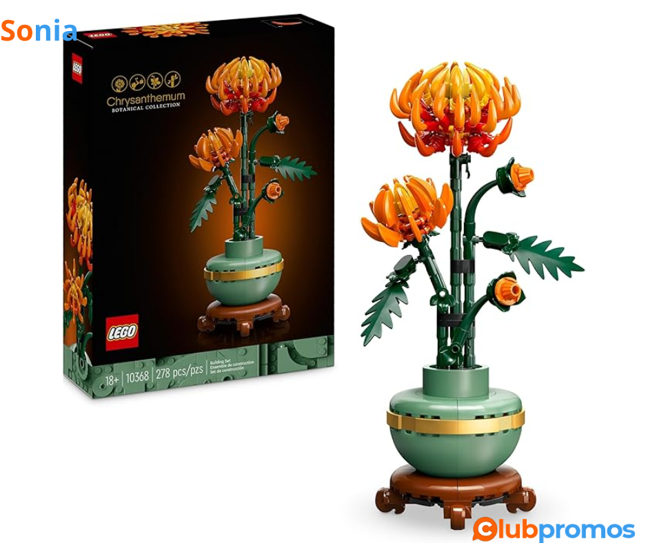 Bon Plan Lego Icons 10368 Le Chrysanthème, collection botanique – 23,99€ sur Amazon.png