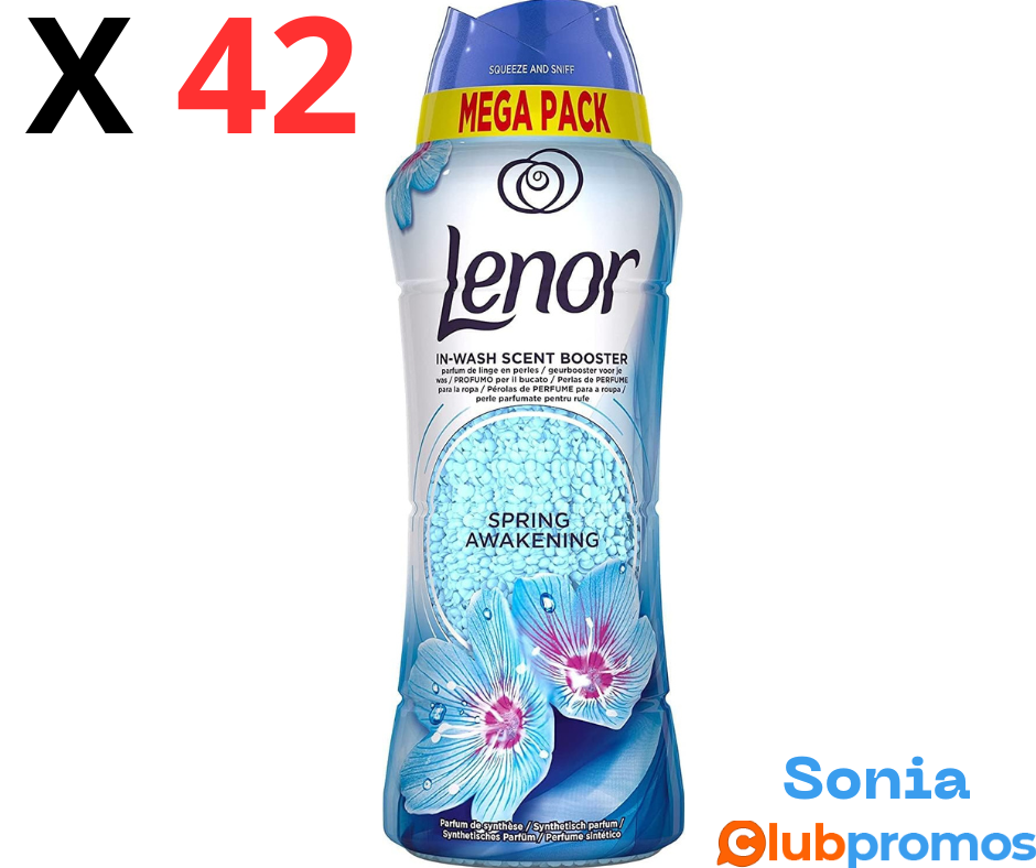 bon plan Lenor Parfum de Linge en Perles pour Lessive, 42 Lavages (570g), Printemps,.png