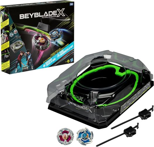 bon plan Lot complet de combat Beyblade X, avec arène Beystadium, 2 toupies.jpg