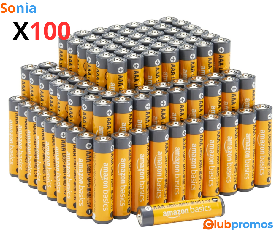 Bon Plan Lot de 100 Piles Alcalines AA et AAA à partir de 18,44€ sur Amazon Assurez-vous de ne...png