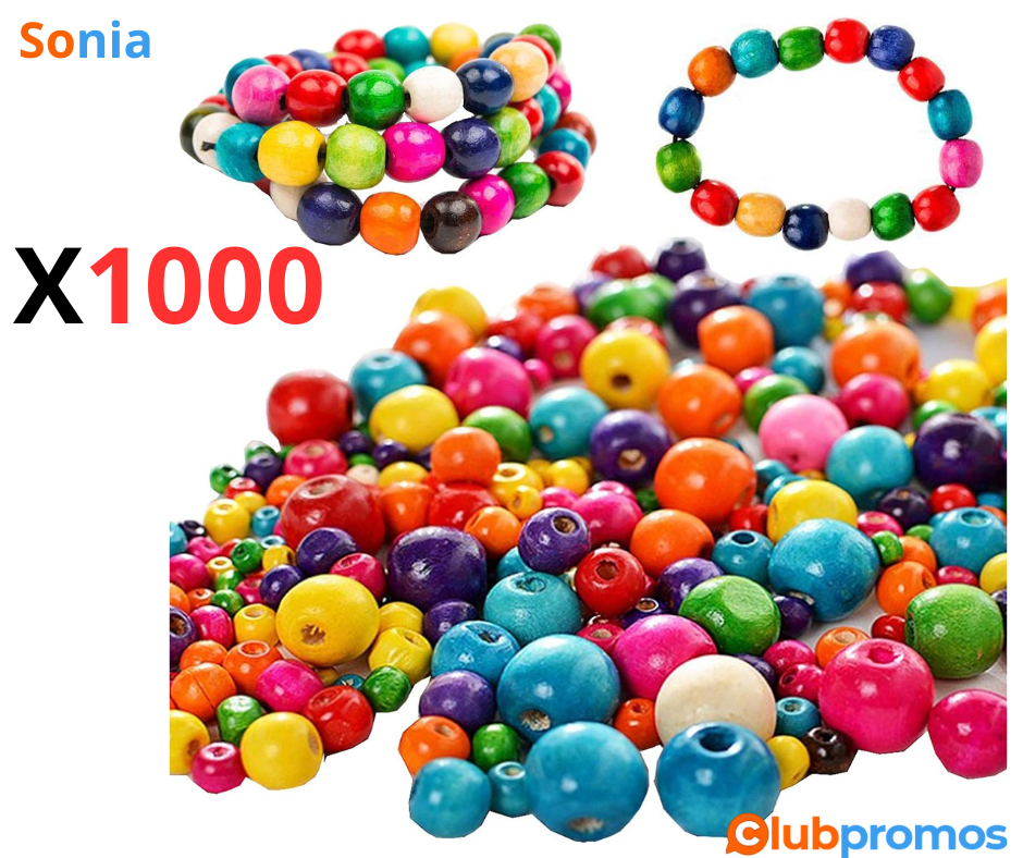 Bon Plan Lot de 1000 Perles en Bois Liuer - 6,99€ sur Amazon.png