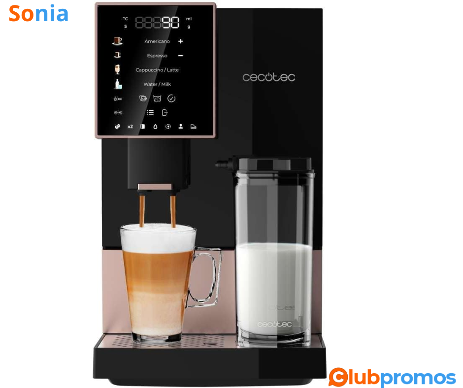 Bon Plan Machine à Café Superautomatique Cecotec Cremmaet Compactccino Black Rose à 192,90€ au...png