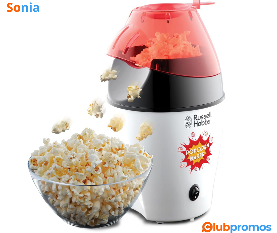 Bon Plan Machine à pop-corn Russell Hobbs Fiesta à 19,99 € au lieu de 35,99 € sur Amazon.png