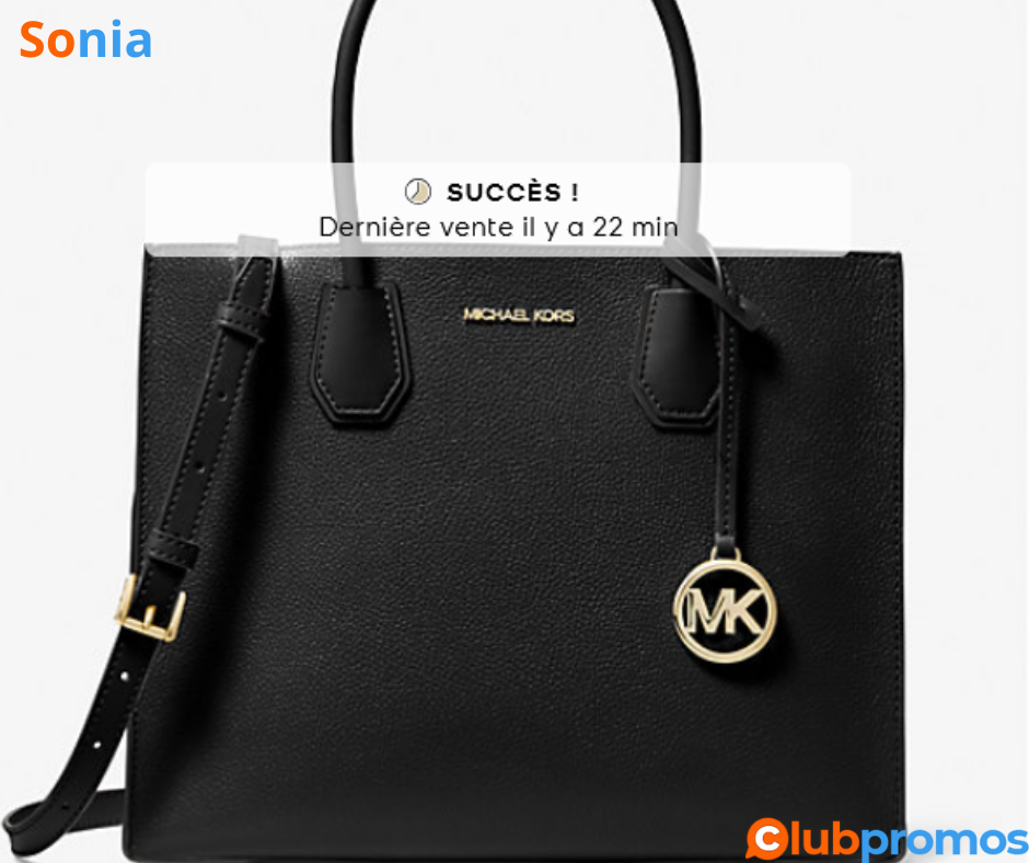 Bon plan Michael Kors Grand sac à main Michael Kors Mercer à soufflets en cuir grainé à 121€ a...png