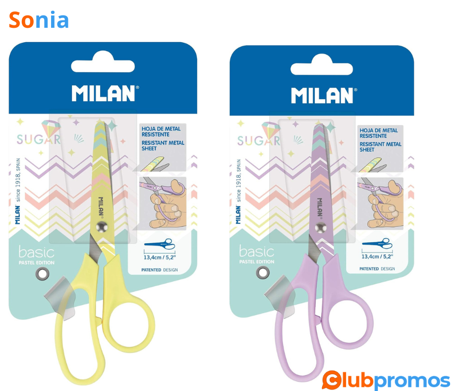 Bon plan MILAN Blister ciseaux Basic Pastel jaune.png