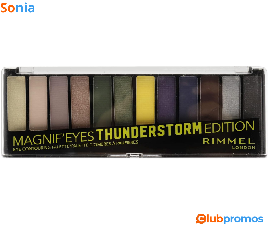 Bon Plan Palette Rimmel London Magnif'Eyes Contouring Palette - 010 Thunderstorm Edition à 7,1...png