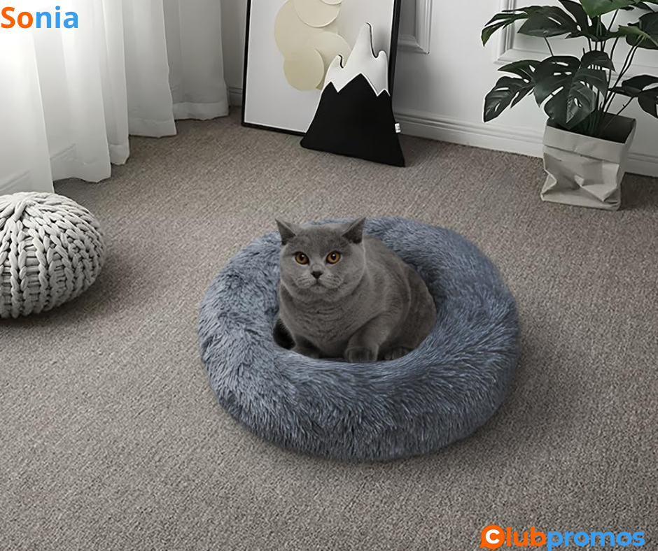 Bon plan Panier Chien Chat IMILIFE – Lit pour Chat et Chien en Peluche Antidérapant – dès 14,4...png