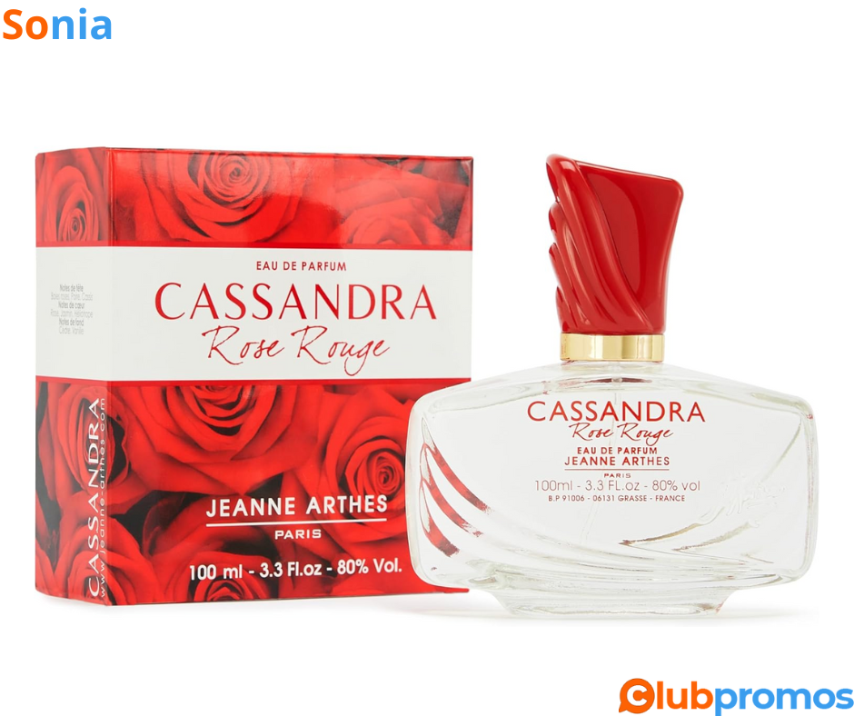 Bon plan Parfum Femme Cassandra Rose Rouge - Eau de Parfum - 100 ml - 4,90€ sur Amazon.png