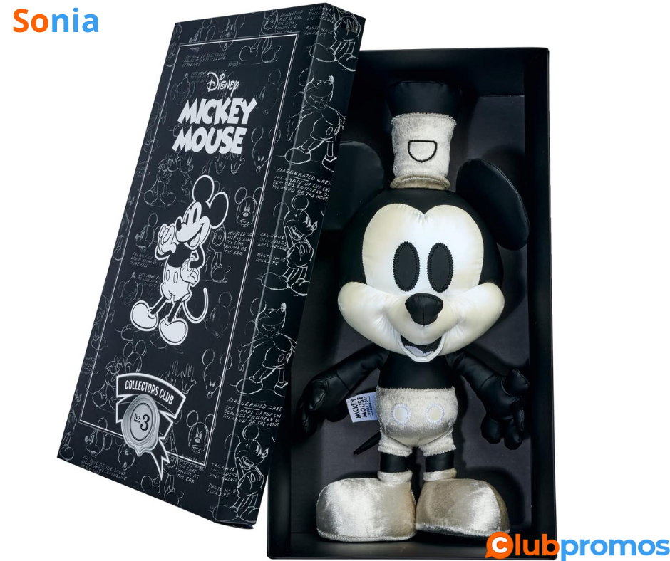 Bon Plan Peluche Mickey Mouse Steamboat de Mars - 35 cm, Édition Collector Amazon à 16,08€ sur...png