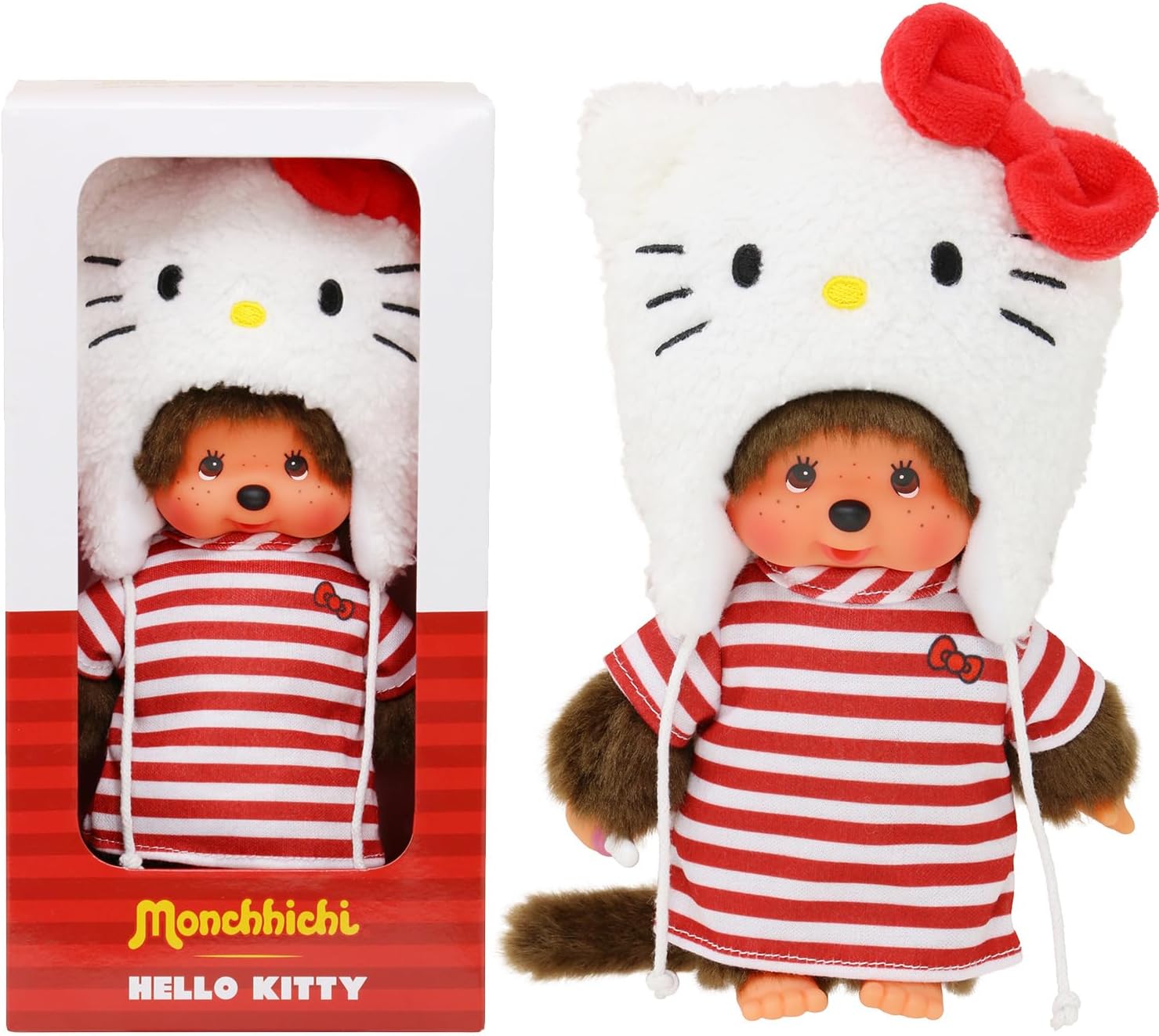 bon plan Peluche Monchhichi Hello Kitty Bandai - 20 cm.jpg