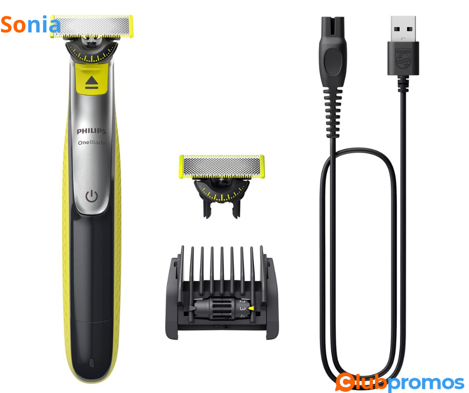 Bon plan Philips OneBlade 360 hybride Visage rasoirtondeuse à barbe électrique, avec innovatio...png