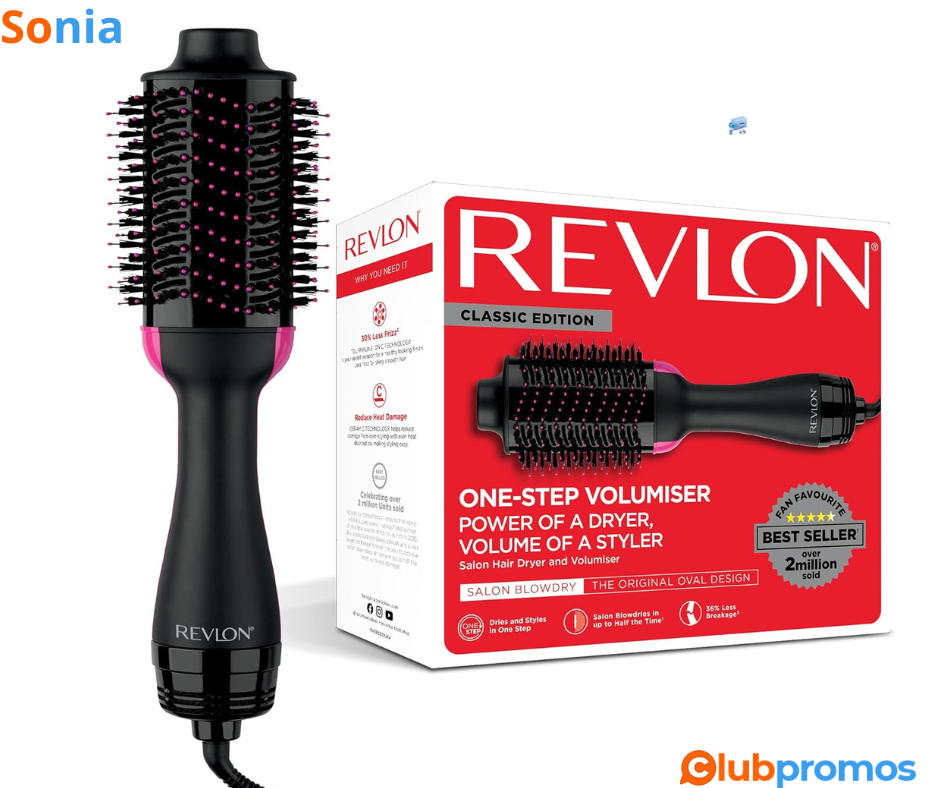 Bon Plan Sèche-cheveux volumisant REVLON Salon One-Step (Technologie IONIQUE et CÉRAMIQUE) à 2...png