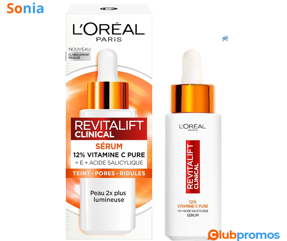 Bon Plan Sérum 12_ Vitamine C Pure + Acide Salicylique + Vitamine E – L'Oréal Paris Revitalift...png