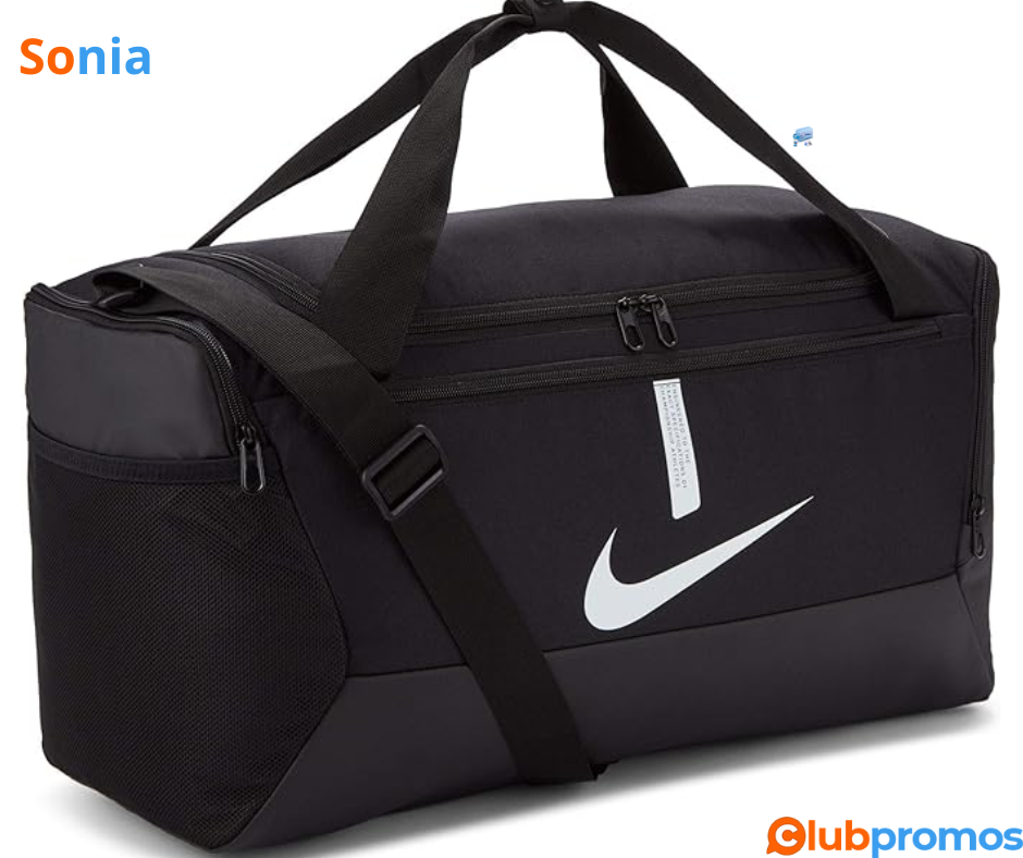 Bon Plan Sacs de sport Mixte Nike Academy Team - 41 Litres, NoirNoirBlanc à 24,95€ sur Amazon.png