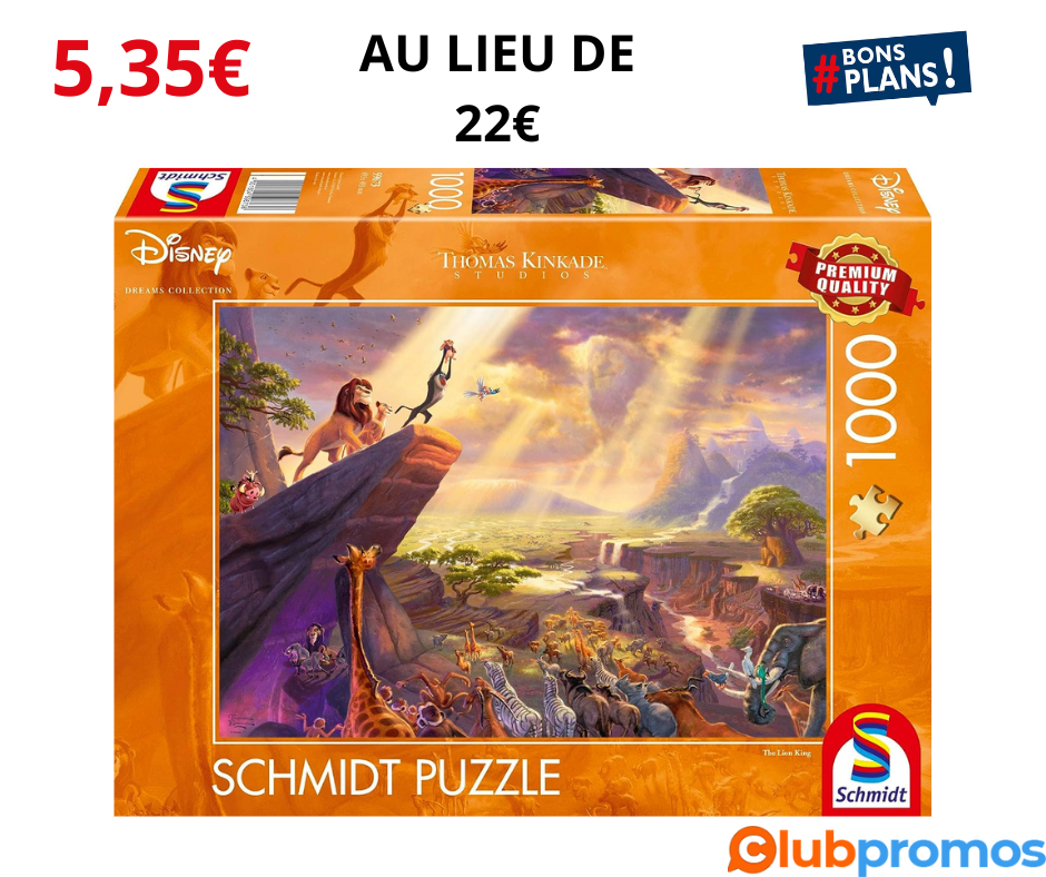 bon plan Schmidt 59673 Spiele + Thomas_Kinkade Disney_The_Lion_King + Jigsaw_Puzzle + 1000_Pie...png