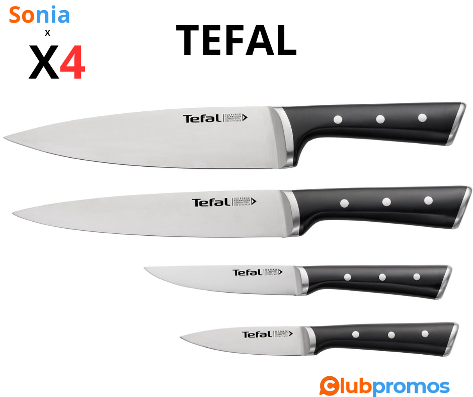 Bon Plan Set de 4 Couteaux de Cuisine Tefal Ice Force K2324S74 à 35,99€ sur Amazon.png