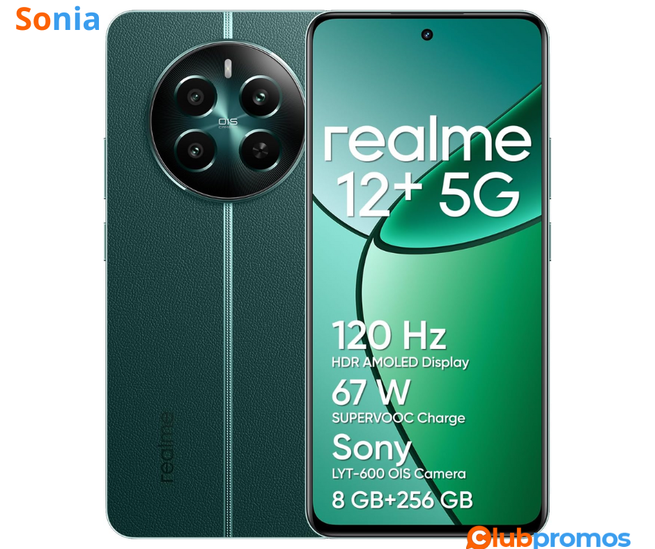 Bon Plan Smartphone Realme 12+ 5G, 8+256 Go – 259,99€ sur Amazon.png