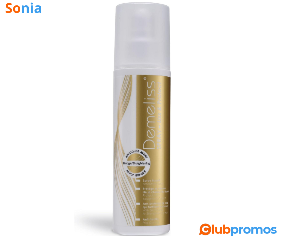 Bon Plan Soin Demeliss LISS & PROTECT - Spray Thermoprotecteur 200ml à 6,99€ au lieu de 12,90€...png