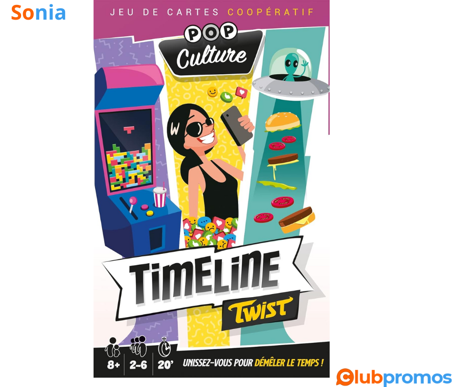 Bon Plan Timeline Twist Pop Culture à 6,30 € au lieu de 16,50 € sur Amazon.png