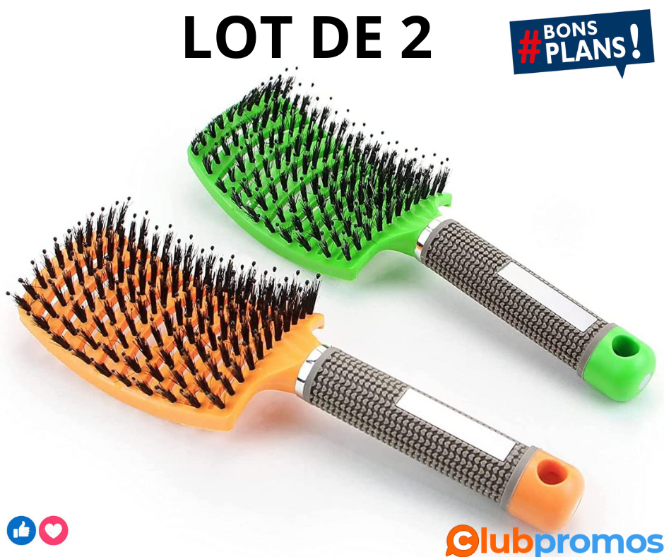 Brosses Cheveux Poils Sanglier Brosse Cheveux Courbée Humide Brosse Cheveux Démêlante Nylon An...png